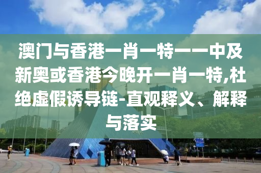 澳門與香港一肖一特一一中及新奧或香港今晚開一肖一特,杜絕虛假誘導鏈-直觀釋義、解釋與落實
